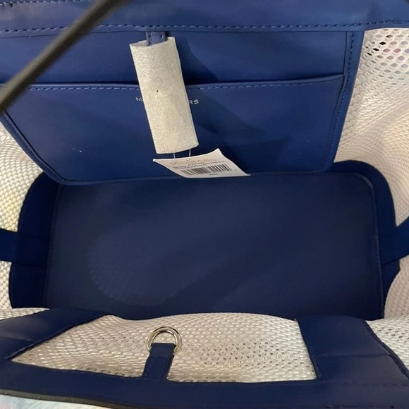 Michael Kors Danika Mesh Tote Sapphire/Black - Picture 8 of 11
